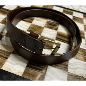 ROUNDTREE & YORKE Men's Brown Leather Belt 1915 - 206 - 36/90 Preowned
